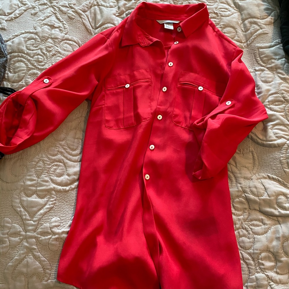 button up dress shirt.